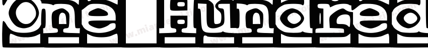 One Hundred and One Dalmatians字体转换